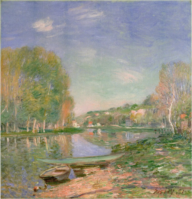 Brzegi Loingu, poranek - Alfred Sisley