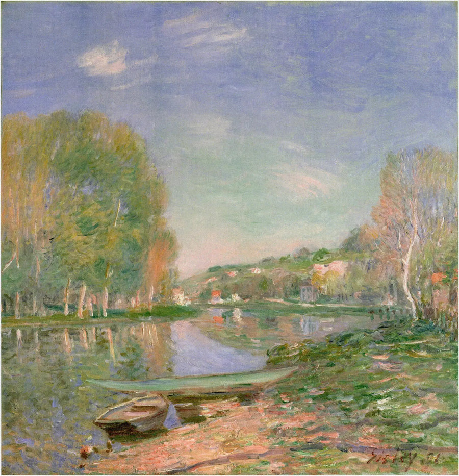 Brzegi Loingu, poranek - Alfred Sisley