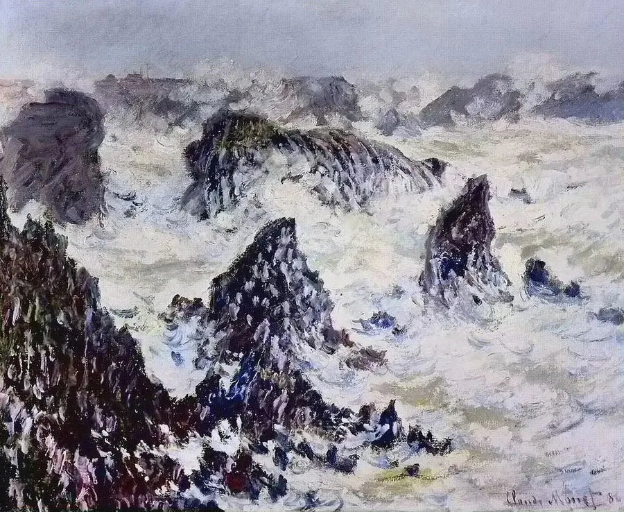 Skały Belle-Île - Claude Monet