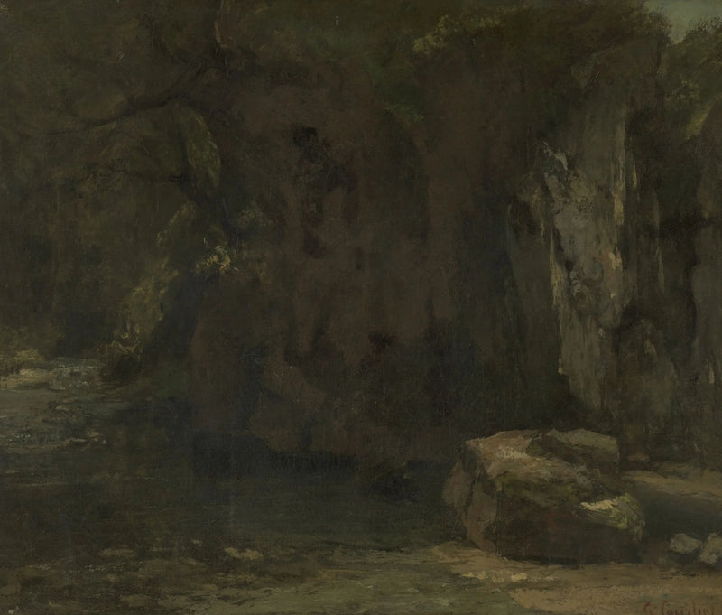 Skały z Loue - Gustave Courbet