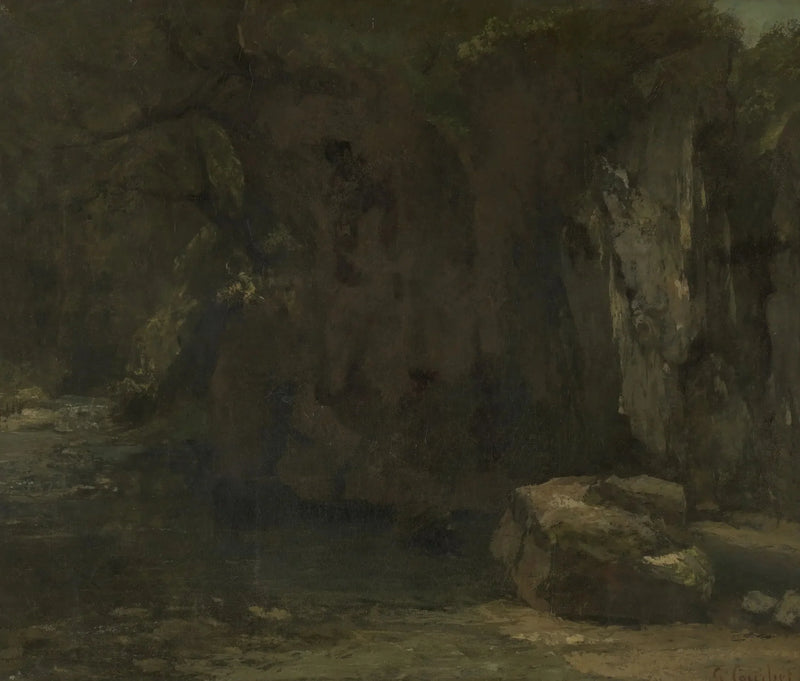 Skały z Loue - Gustave Courbet