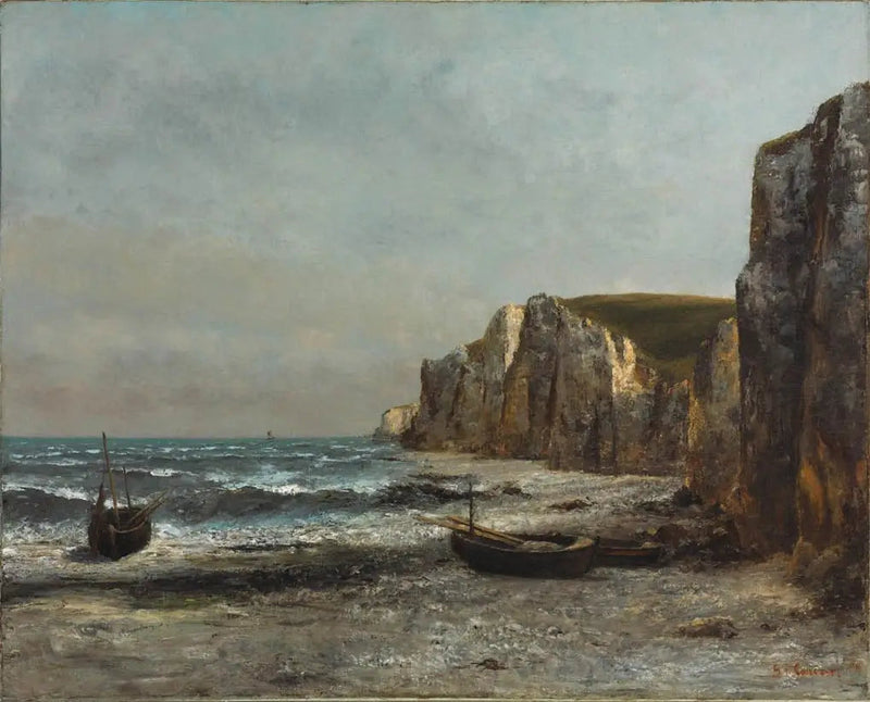 Skały z Étretat - Gustave Courbet