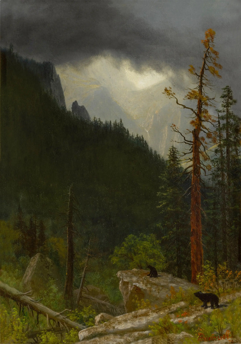 Góry Skaliste po burzy - Albert Bierstadt