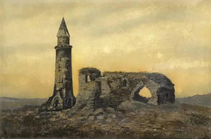 Ruiny grobowca Khana i małego minaretu w Bułgarii - Ivan Chichkine