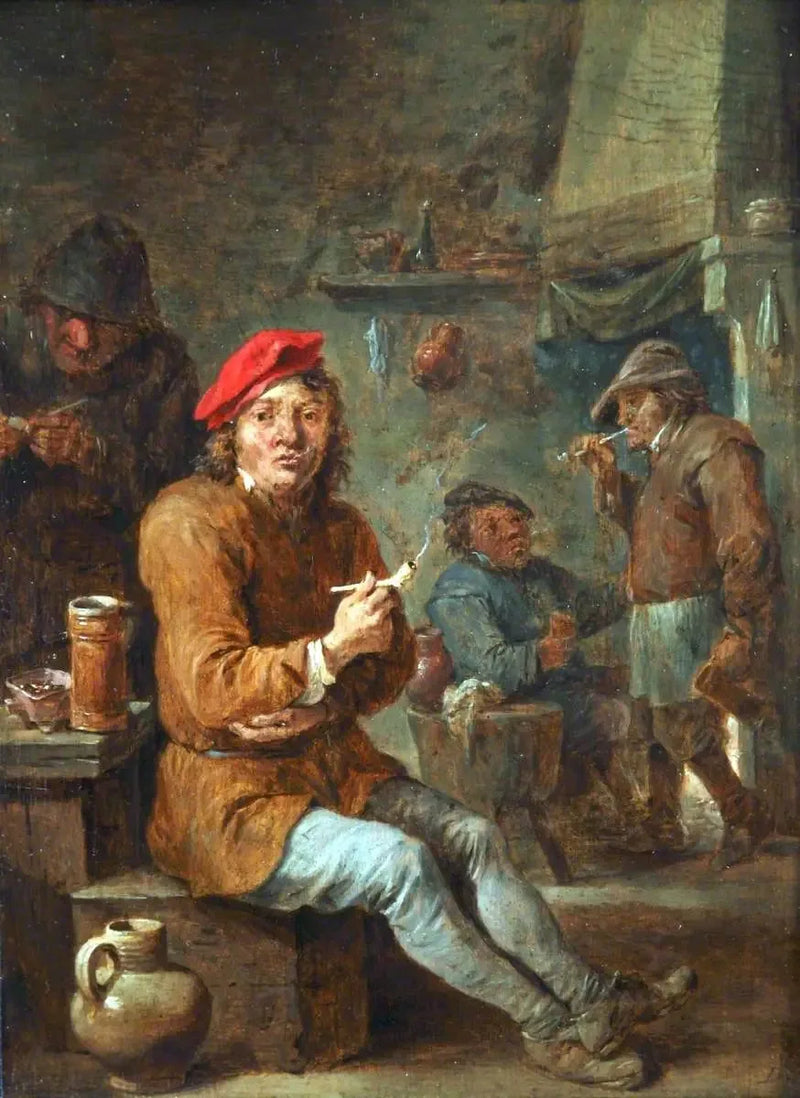 Prostacy palą papierosy - David Teniers Młodszy