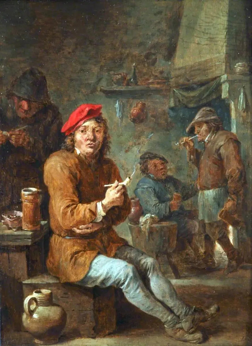 Prostacy palą papierosy - David Teniers Młodszy