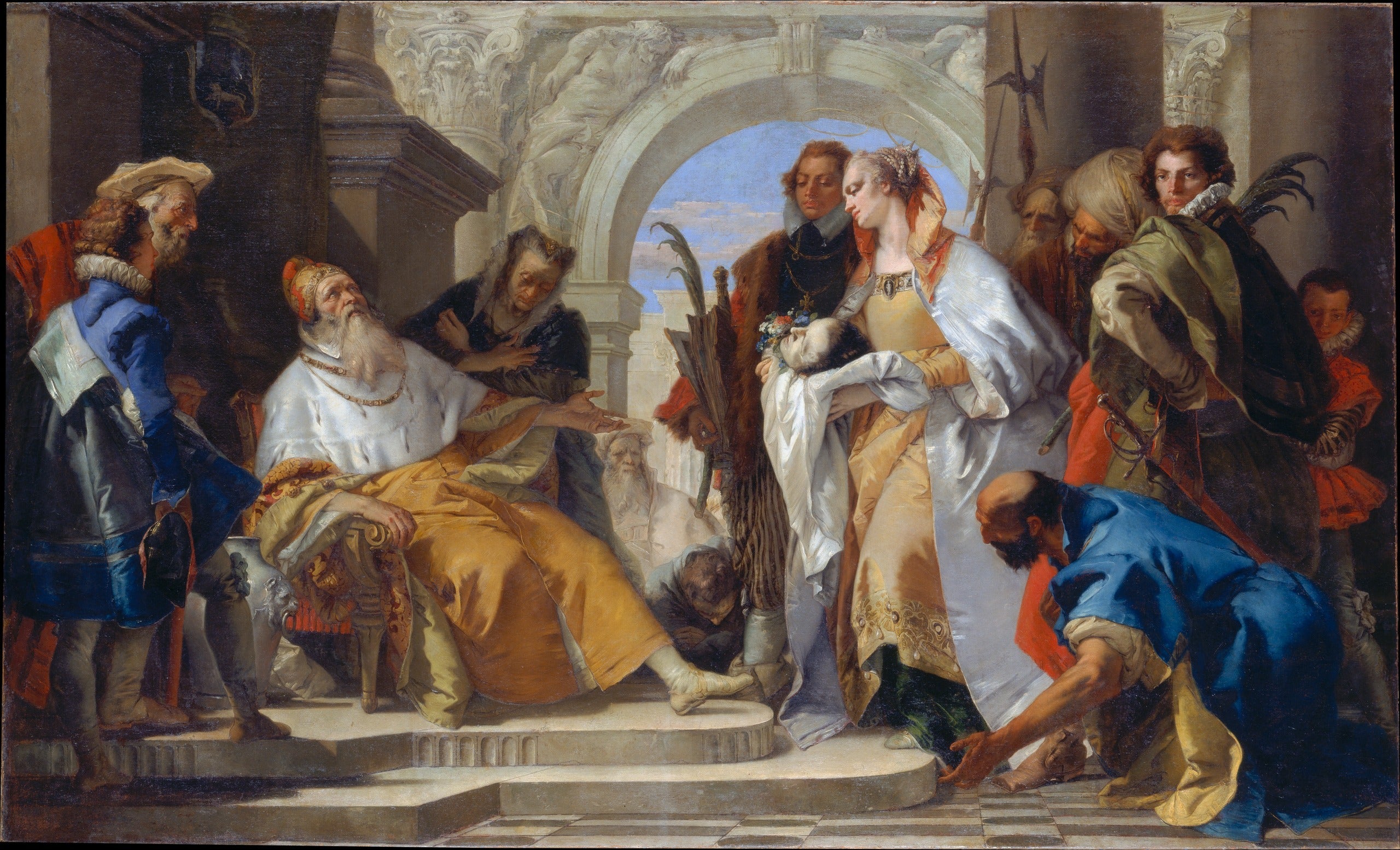 Święci patroni rodziny Crotta - Giovanni Battista Tiepolo
