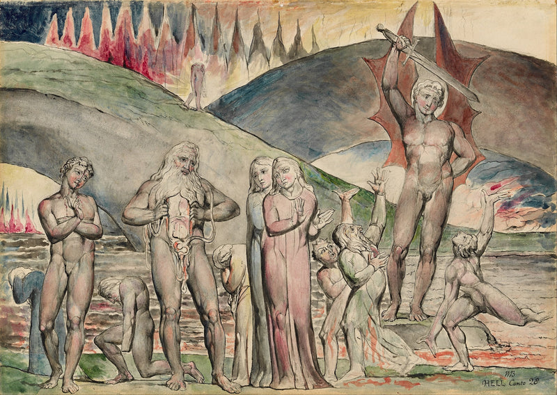 Szkiepli i siejący niezgodę - Mahomet - William Blake