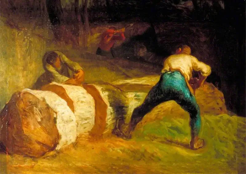 Cieśle drzewni - Jean-François Millet