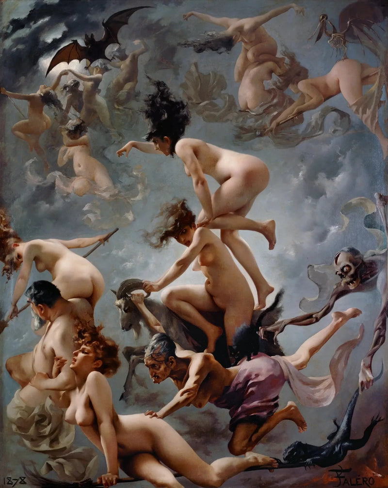 Czarownice udające się na sabat - Luis Ricardo Falero