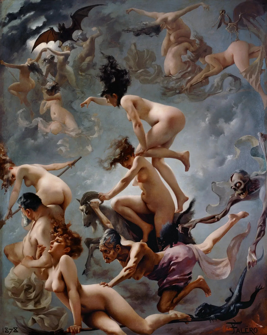Czarownice udające się na sabat - Luis Ricardo Falero