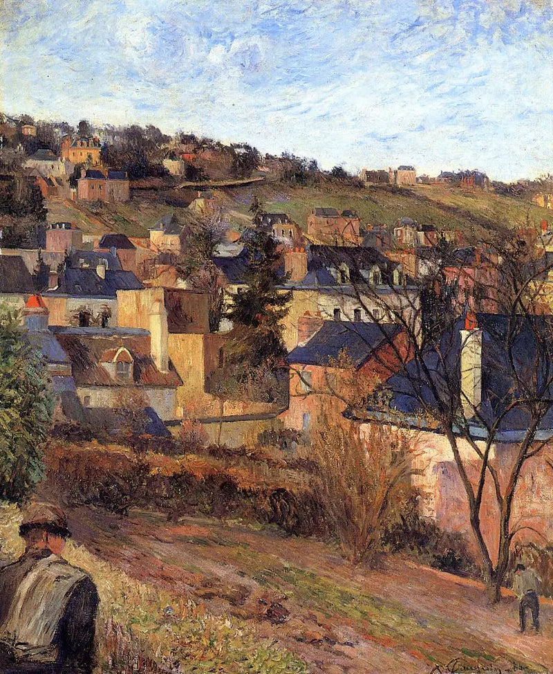 Niebieskie dachy, Rouen - Paul Gauguin