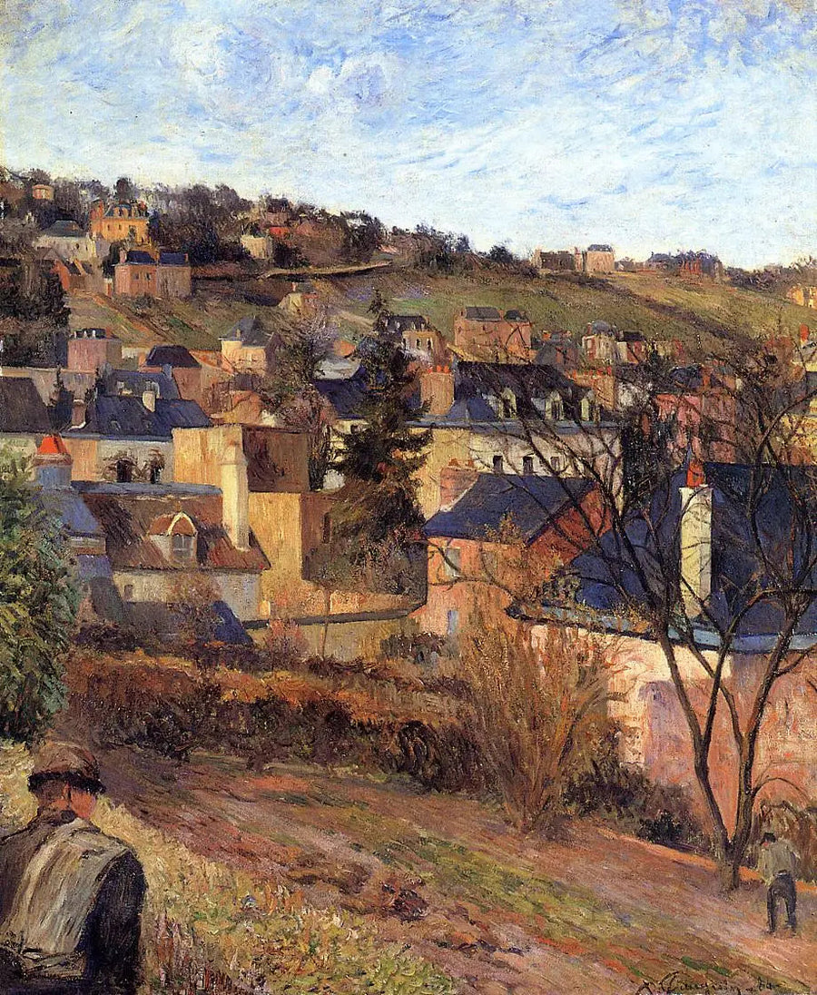 Niebieskie dachy, Rouen - Paul Gauguin