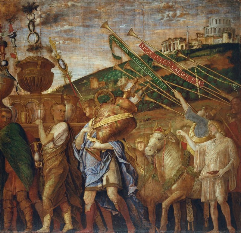 Triumfy Cezara: 4. Nosiciele wazy - Andrea Mantegna