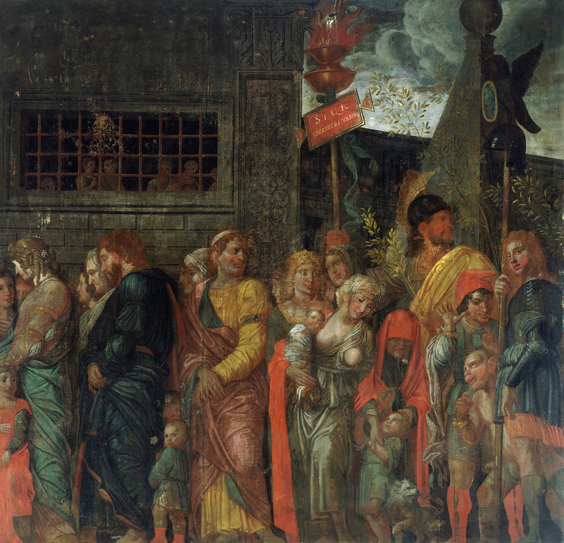 Triumfy Cezara: 7. Niewolnicy - Andrea Mantegna