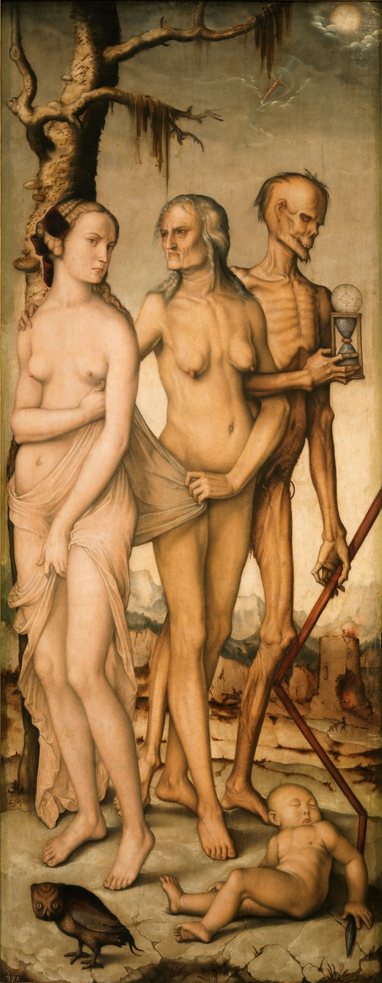 Trzy etapy życia kobiety i śmierć - Hans Baldung Grien