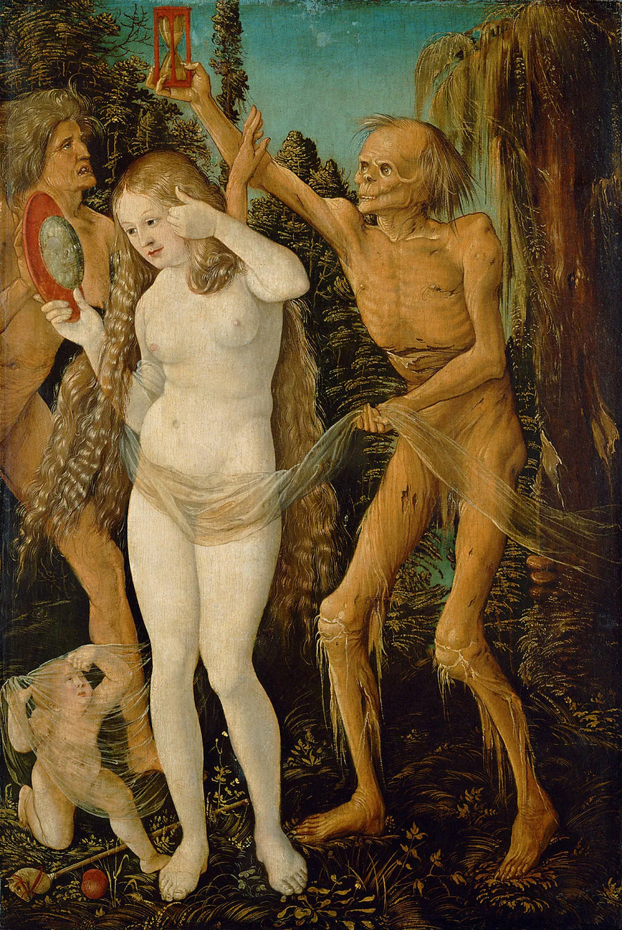 Trzy etapy życia i śmierci - Hans Baldung Grien