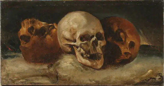 Trzy Czaszki - Théodore Géricault