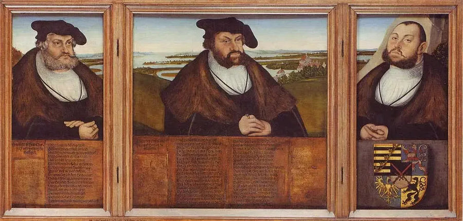 Trzej elektorzy Saksonii - Lucas Cranach Starszy
