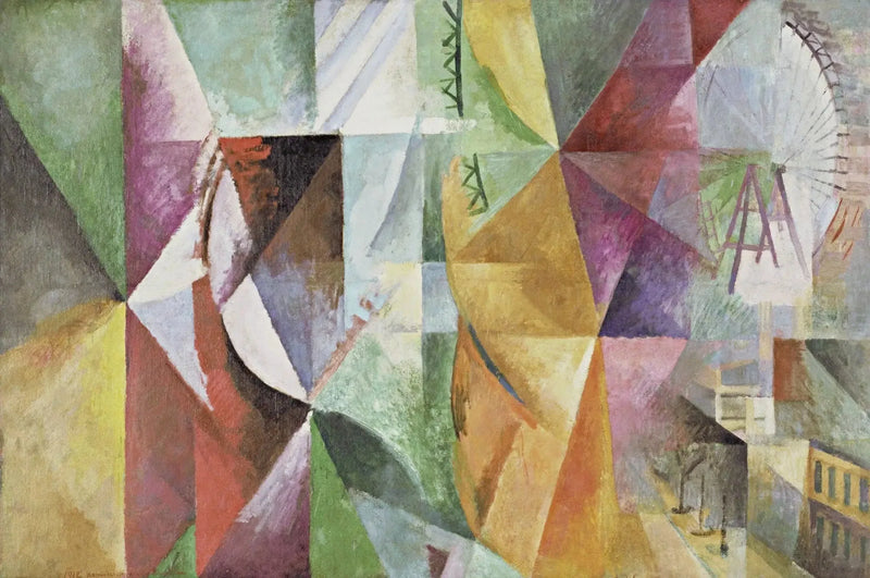 Trzy Okna, wieża i Koło - Robert Delaunay