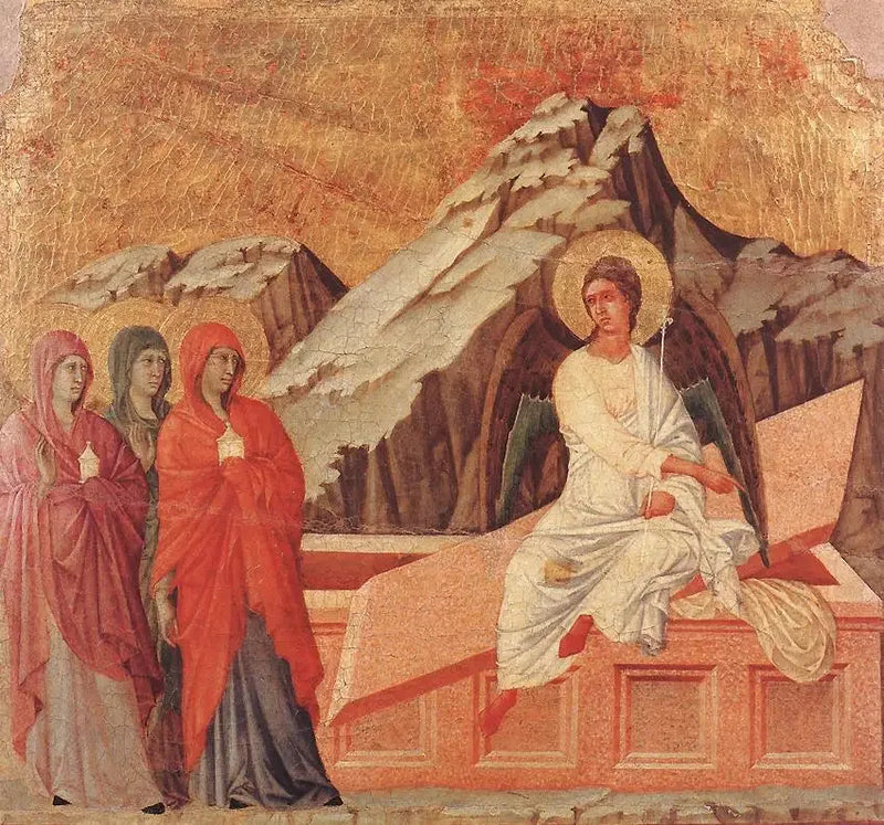 Trzy Marie przy Grobie - Duccio di Buoninsegna