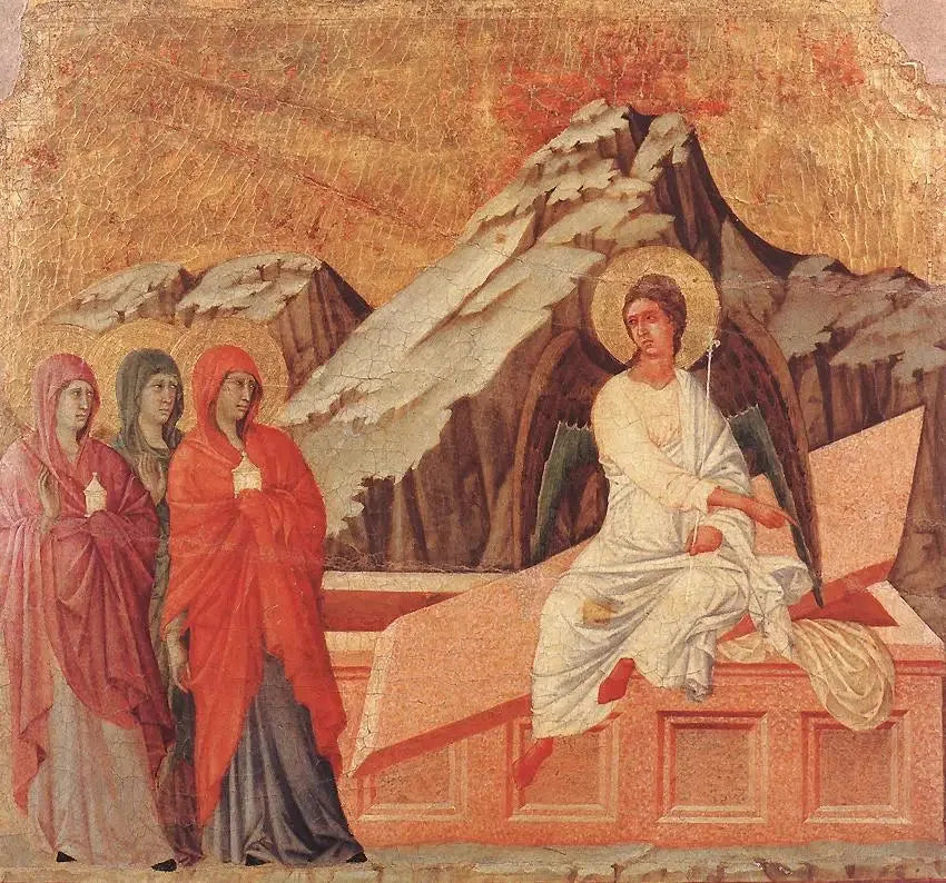 Trzy Marie przy Grobie - Duccio di Buoninsegna