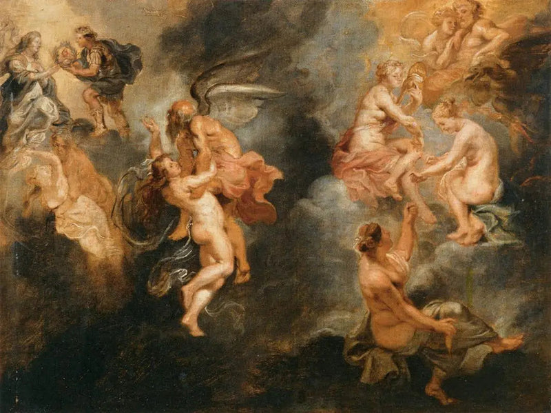 Trzy parki wyznaczające losy Marii Medycejskiej - Peter Paul Rubens