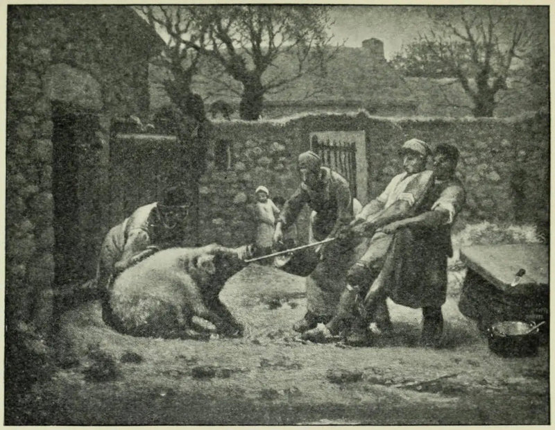 Zabójcy świń - Jean-François Millet