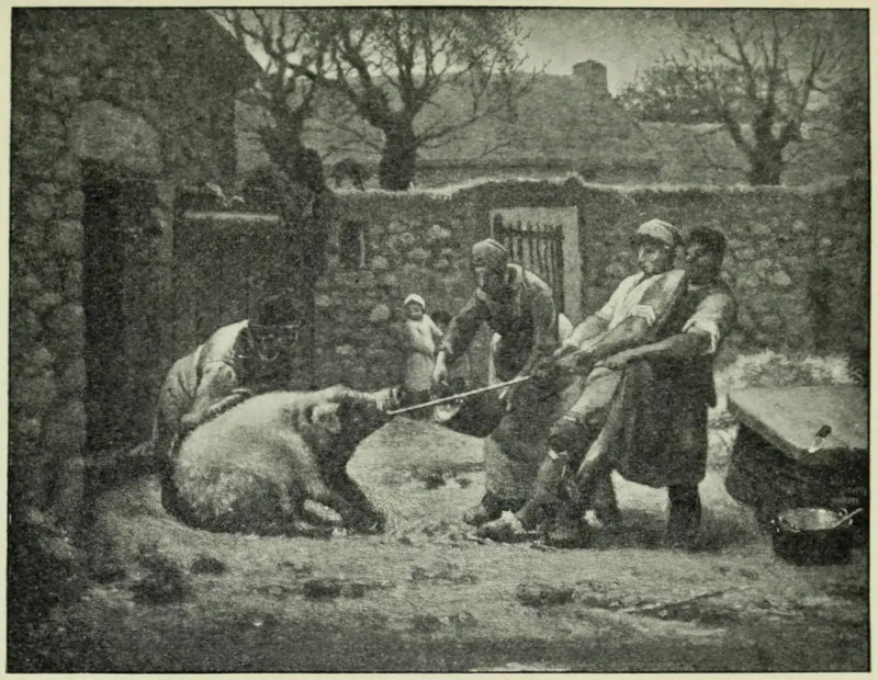 Zabójcy świń - Jean-François Millet