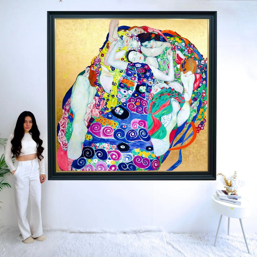 "Dziewice – Praca Przeobrażona Gustava Klimta przez Mistrza Apollona" | 200x200cm