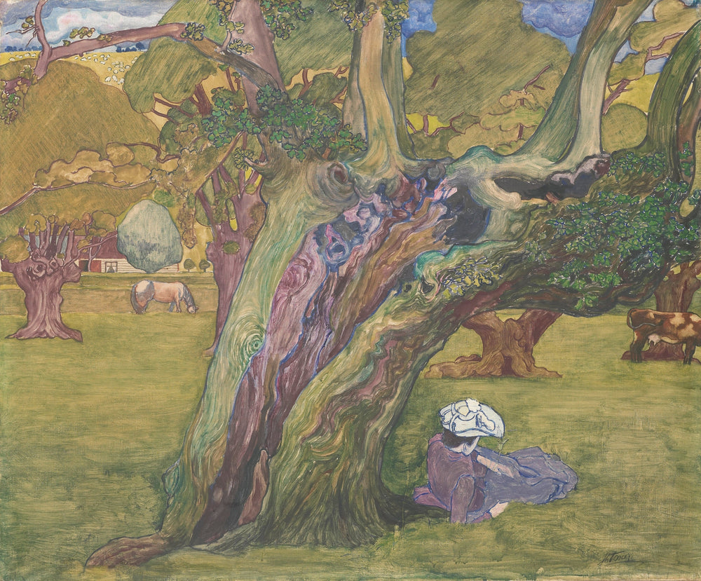 Les vieux chênes du Surrey - Jan Toorop - Alpha Reproduction