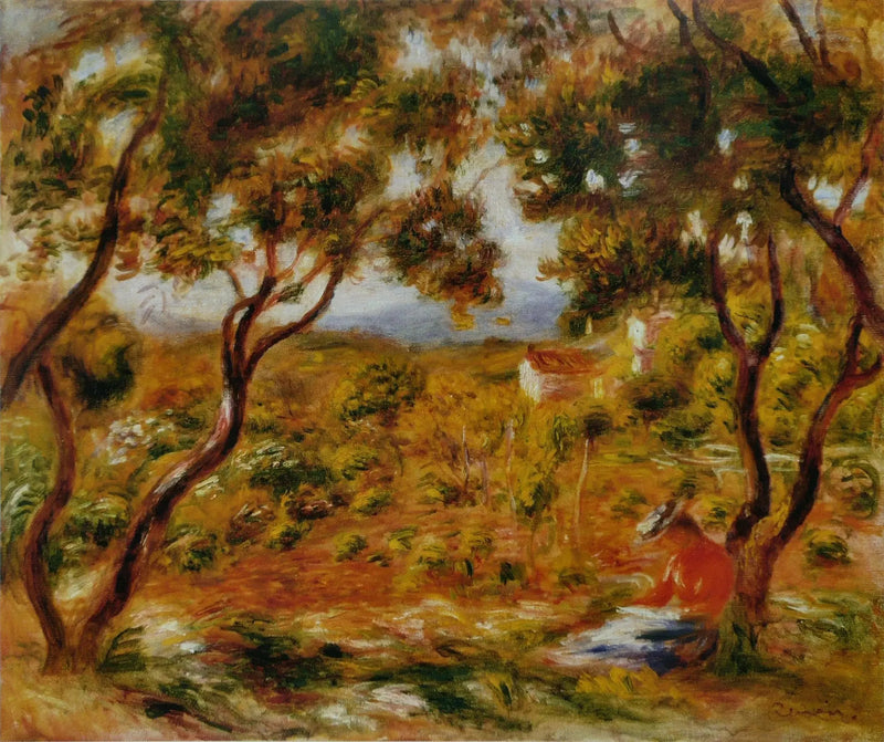 Winnice w Cagnes - Pierre-Auguste Renoir