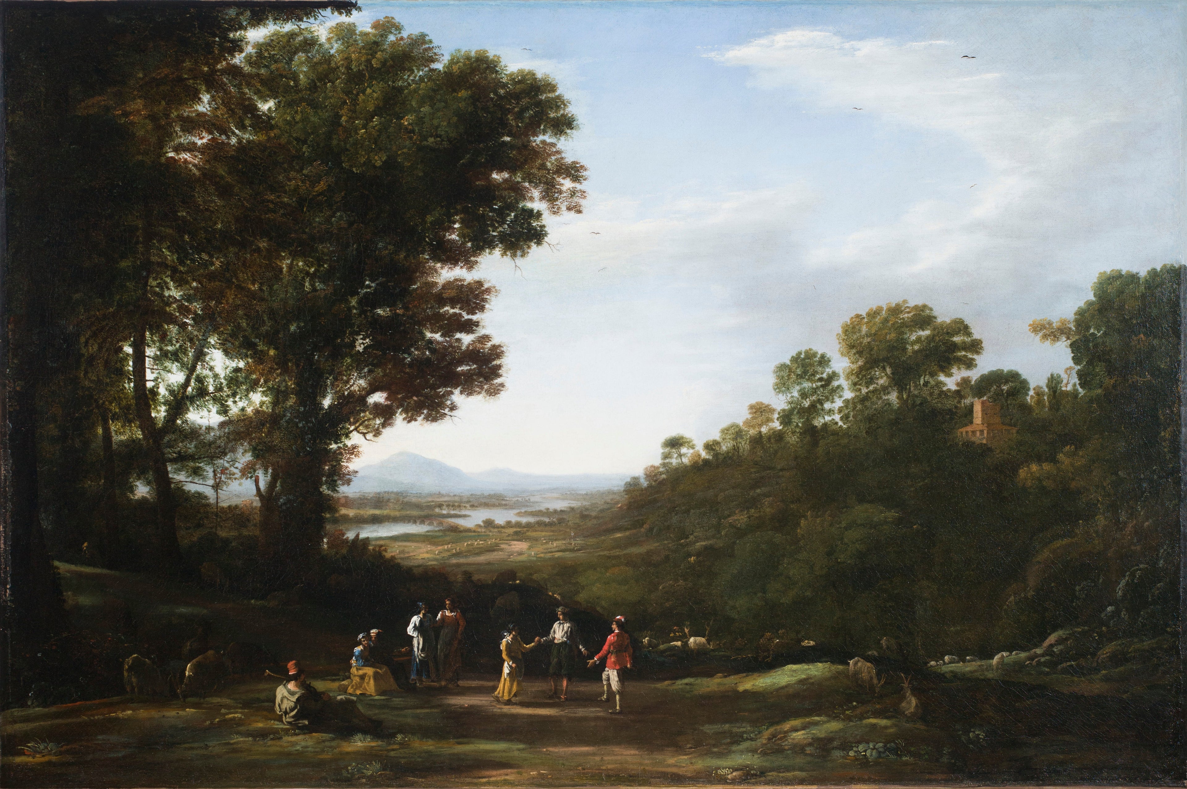 Wioskańcy tańczą - Claude Lorrain