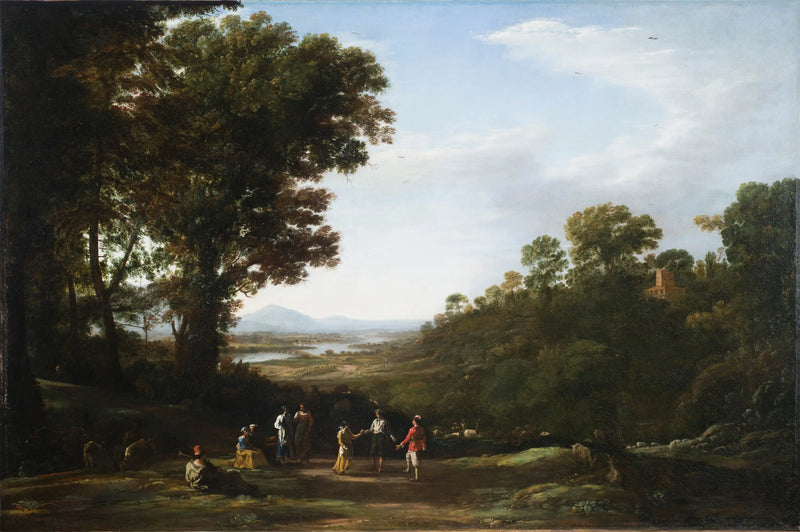Wioskańcy tańczą - Claude Lorrain