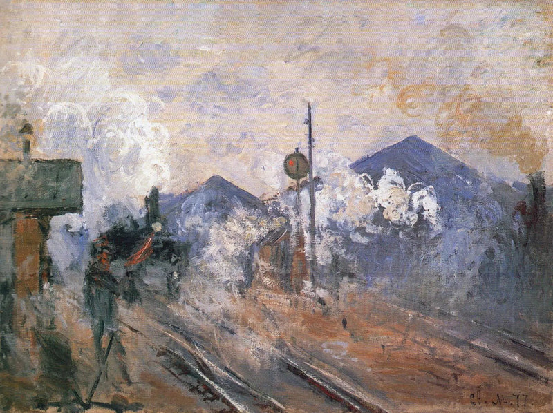 Tory przy wyjściu ze stacji Saint-Lazare - Claude Monet