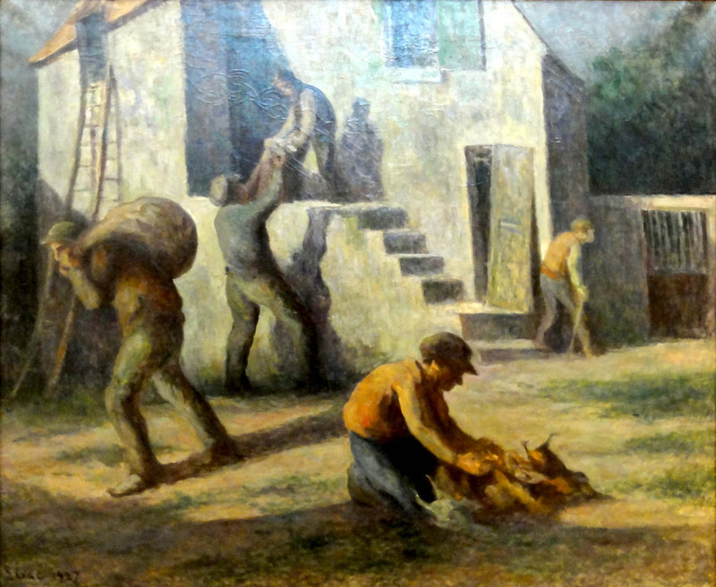 Złodzieje kurczaków - Maximilien Luce