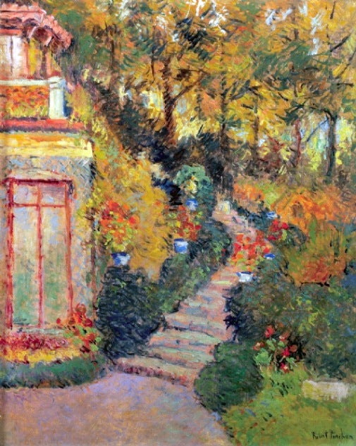 L’escalier à Lescure - Robert Antoine Pinchon - Alpha Reproduction