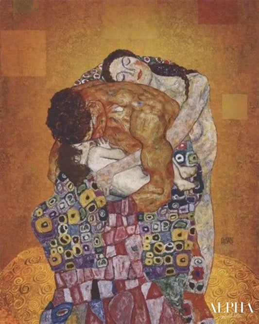 L'étreinte familiale - Gustav Klimt - Reproductions de tableaux et peintures haut de gamme