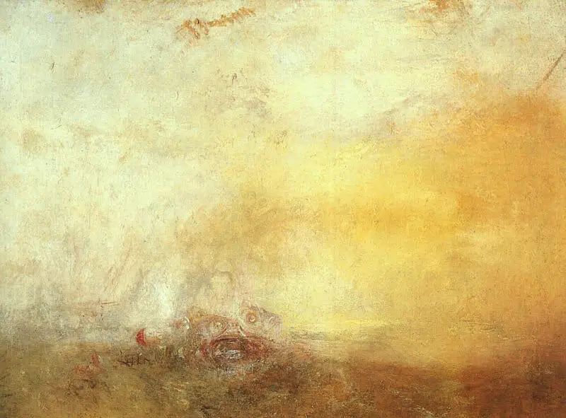Wschód słońca z morskimi potworami - J. M. W. Turner