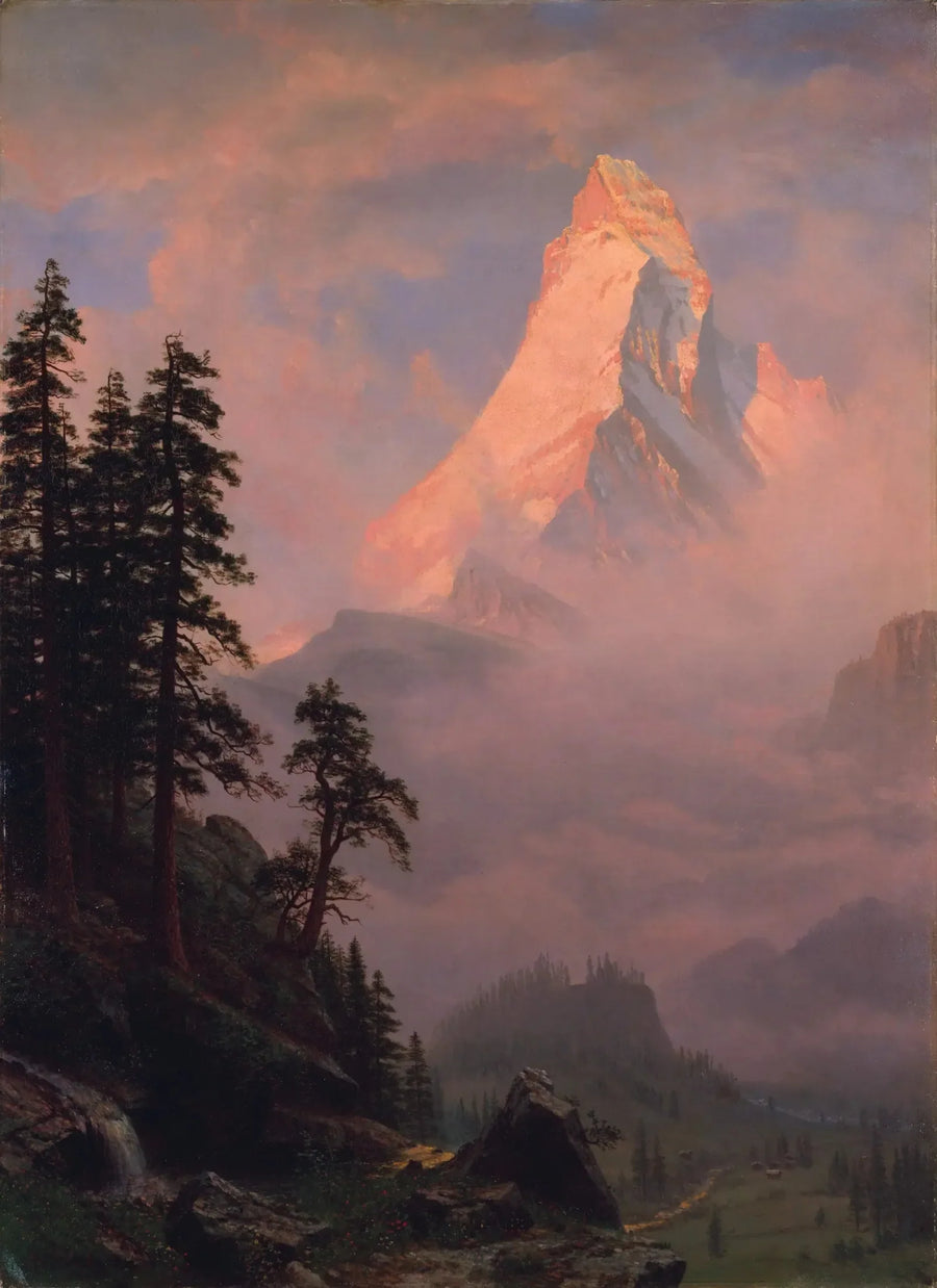 Wschód słońca nad Cervinem - Albert Bierstadt