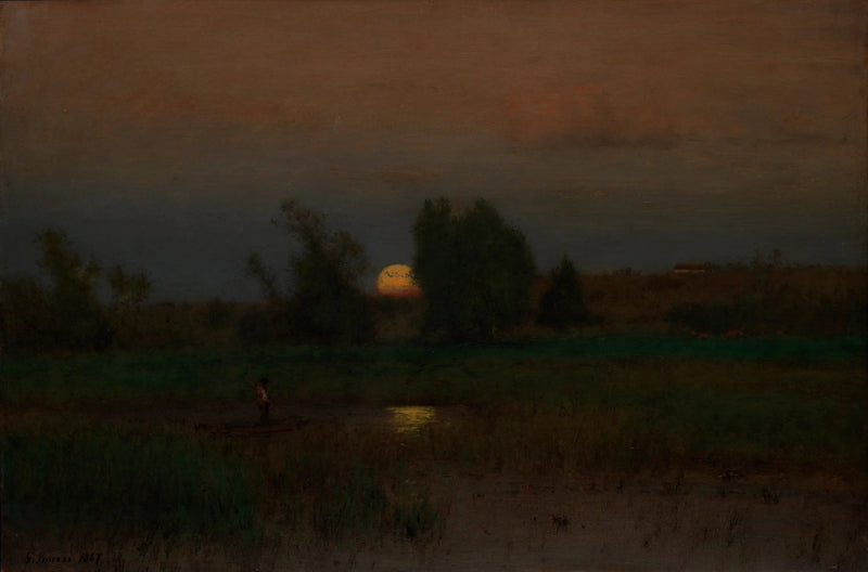 Podnoszenie księżyca - George Inness