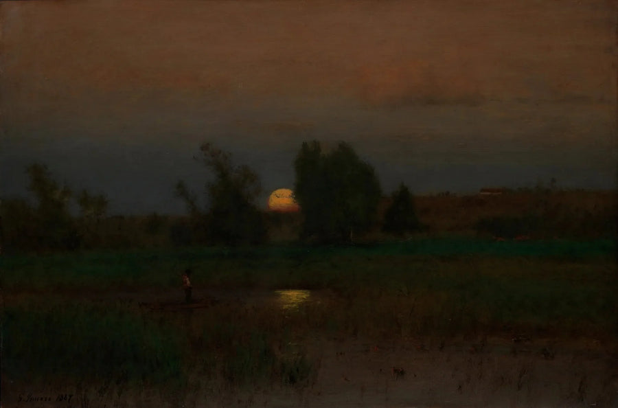 Podnoszenie księżyca - George Inness