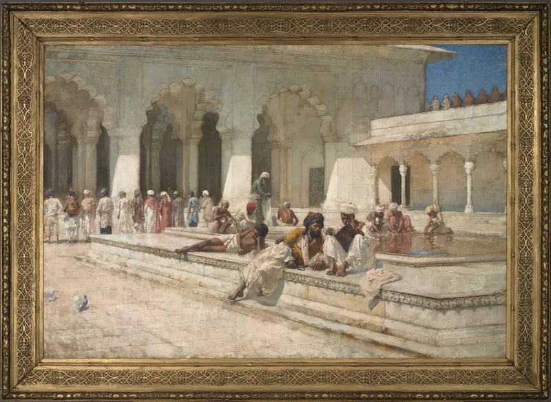 Godzina modlitwy w meczecie Perła, Agra - Edwin Lord Weeks