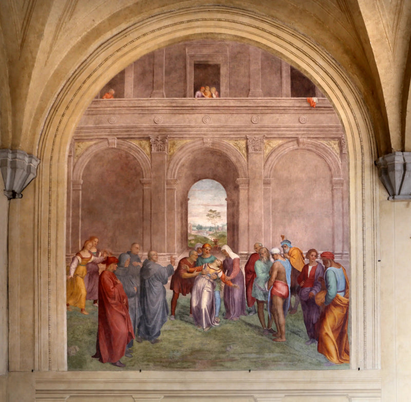 Uwolnienie kobiety opętanej przez diabła - Andrea del Sarto