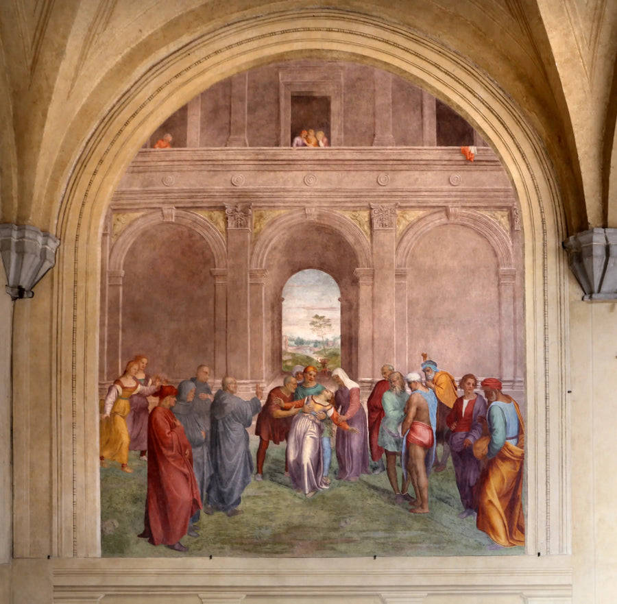 Uwolnienie kobiety opętanej przez diabła - Andrea del Sarto