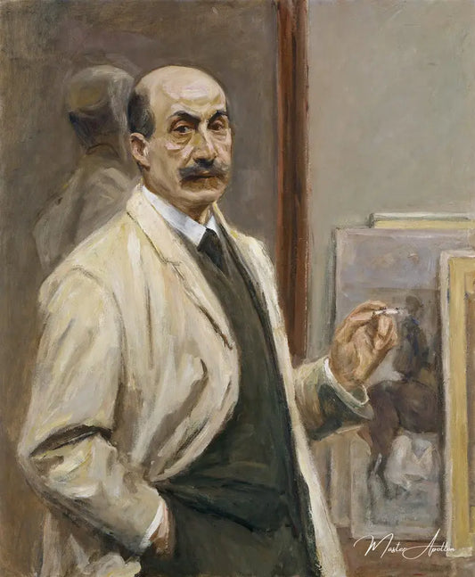 Liebermann, Autoportrait - Max Liebermann - Reproductions de tableaux et peintures haut de gamme