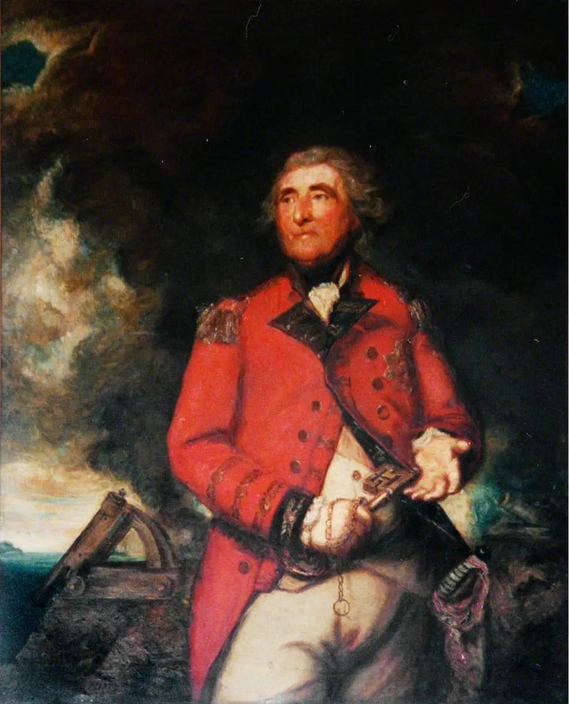 Podpułkownik George Augustus Eliott (1717–1790), pierwszy baron Heathfield, generał i obrońca Gibraltaru, gubernator Gibraltaru (1777–1790) - Joshua Reynolds