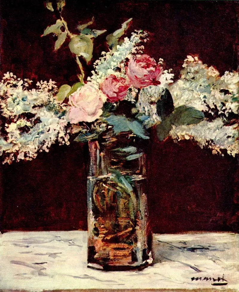 Lila i Róże - Édouard Manet