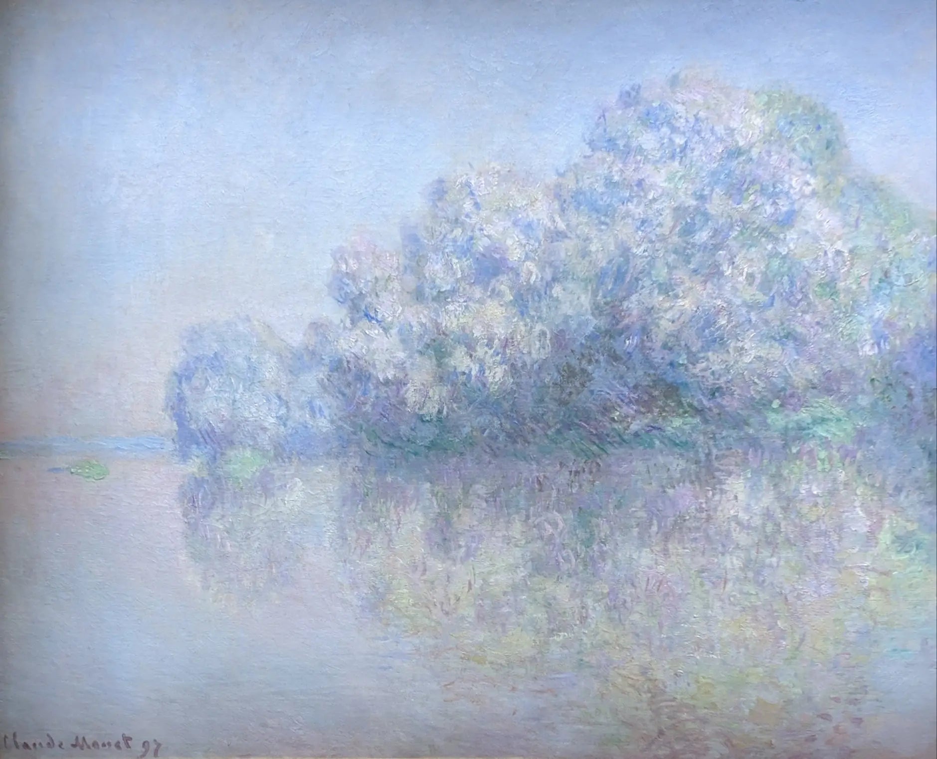 Reproduction du tableau « L'Île aux Orties - Claude Monet » par Alpha Reproduction en peinture à l’huile