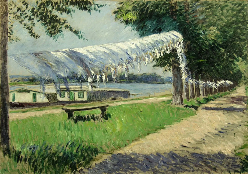 Susząca się bielizna nad brzegiem Sekwany, Petit Gennevilliers - Gustave Caillebotte
